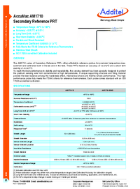 Thumbnail of document Data Sheet - AM1710 Secondary Reference PRT